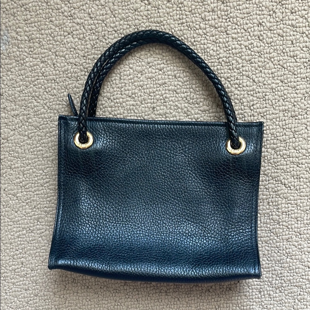 Desmo Black Leather Handbag